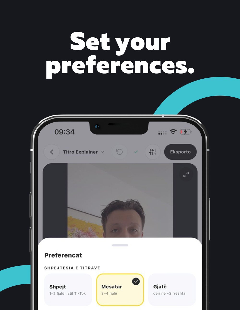 Titro — Your preferences
