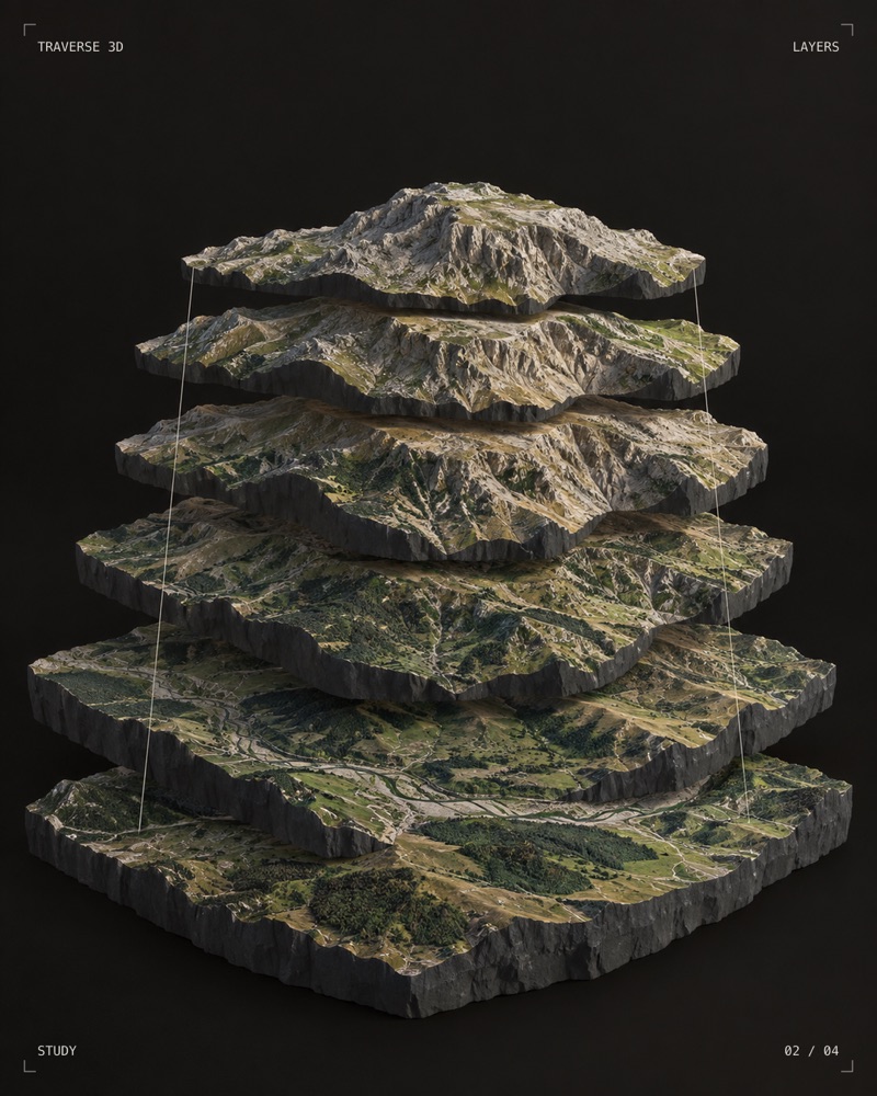 Traverse — Terrain in layers