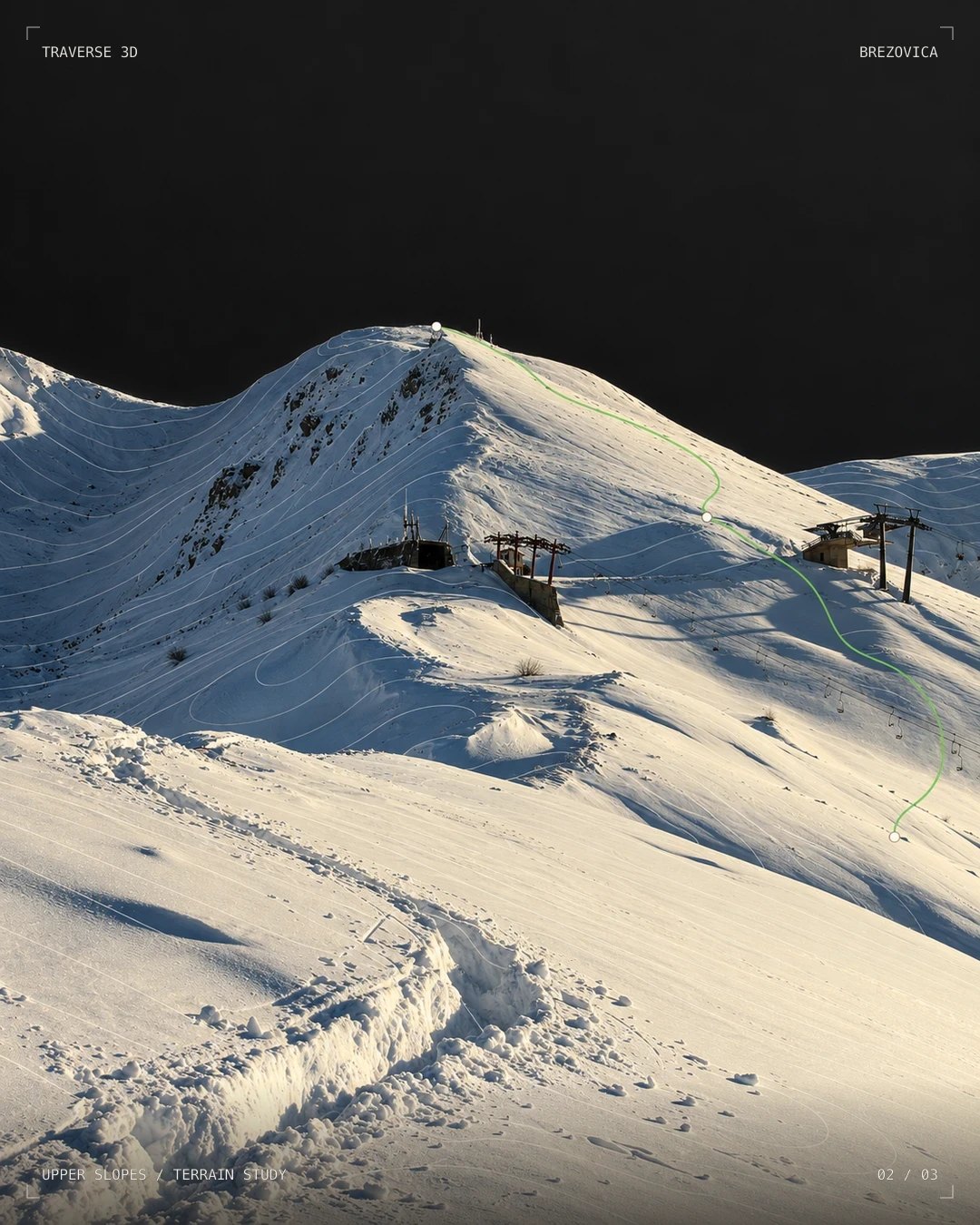 Traverse — Upper slopes