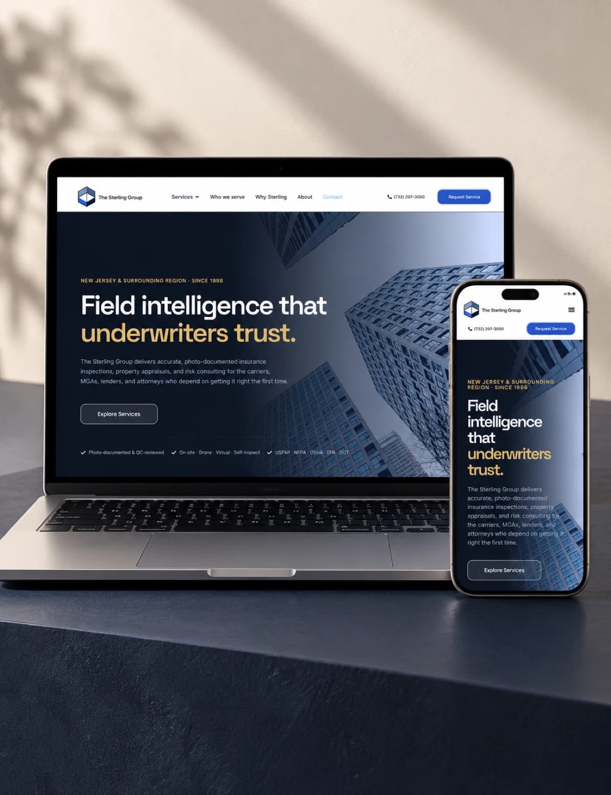 Sterling — Desktop and mobile
